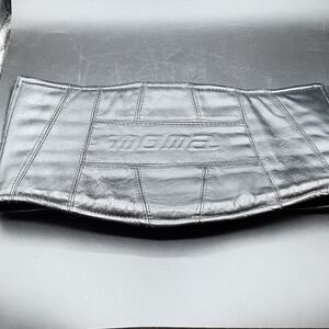 Moma Kidney Belt Black Leather? Stretchy Belt Hook and Loop Padded Adjustable